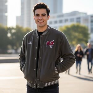 Adidas Tampa Bay Buccaneers NFL heavy jacket Size XL